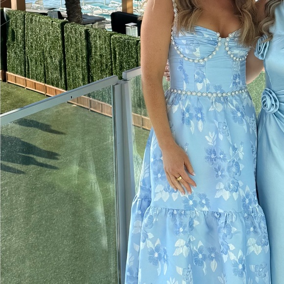 V. Chapman V Chapman Lucetta Corset Tiered Maxi Dress- size 4 - Picture 5 of 6